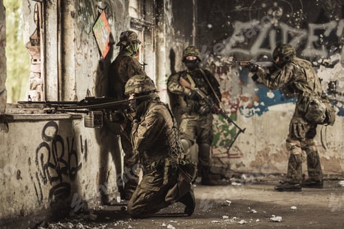 Preview: Marine soldiers training with weapon