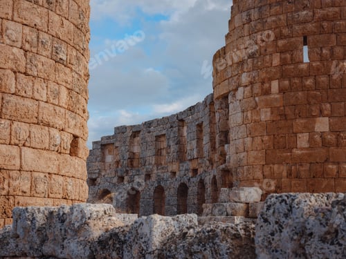 Preview: walk in Antalya Turkey on warm October afternoon, city Perge