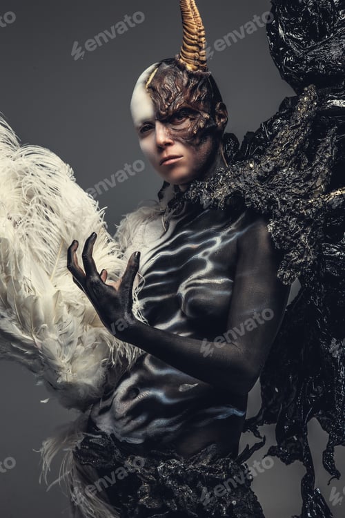 Preview: Portrait of devil woman.