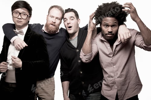 Preview: Portrait of four friends posing