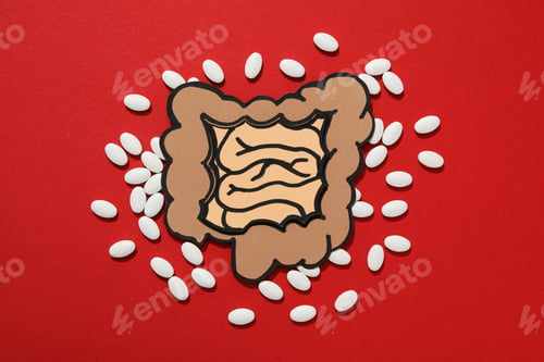 Preview: Concept of health care, stomach and intestinal problems