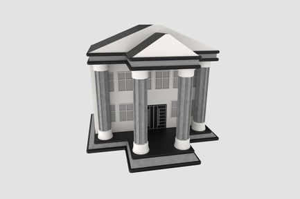 Preview: Courthouse Building 3D Illustration