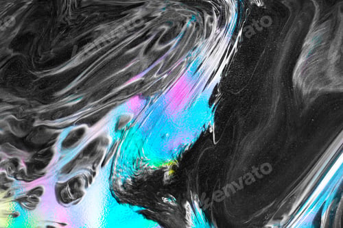 Preview: Vibrant neon blue liquid background