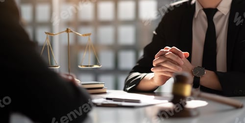 Preview: Business lawyer team. Working together of lawyer in the meeting.