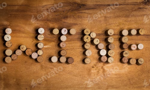 Preview: Wine corks on the table
