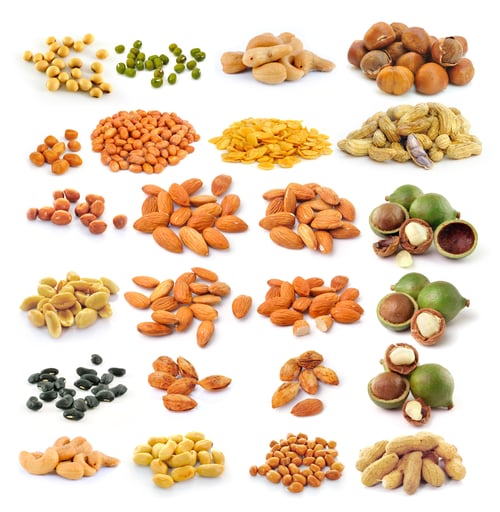 Preview: almond ,macadamia nuts, peanut , black beans, Cashew Nuts, green