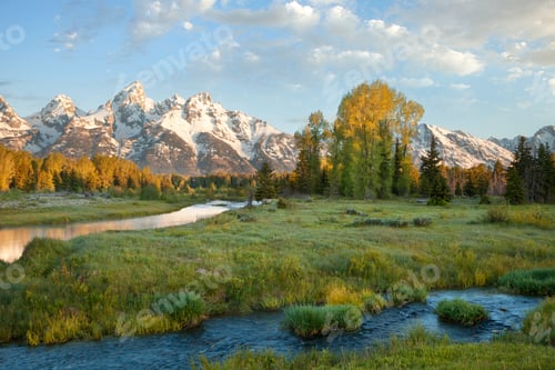 Preview: Grand Teton Mountains and Snake River in Morning Light