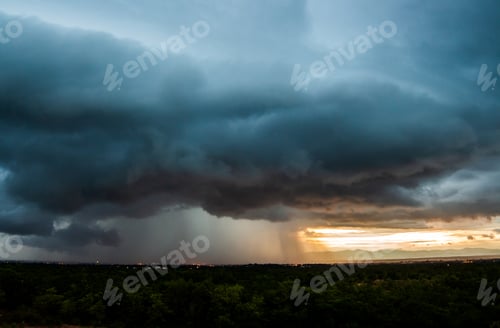Preview: thunder storm sky Rain clouds