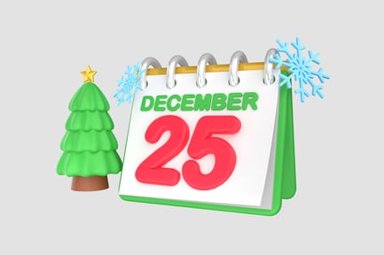 Preview: Christmas Calendar 3D Illustration