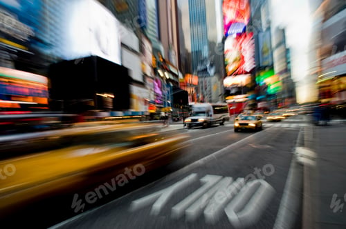 Preview: Blurred view of city center