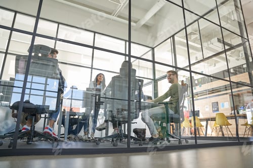 Preview: Staff speaking about conditions of agreements in conference room