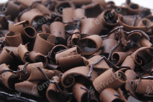 Preview: Freshly made chocolate cake with chocolate shavings