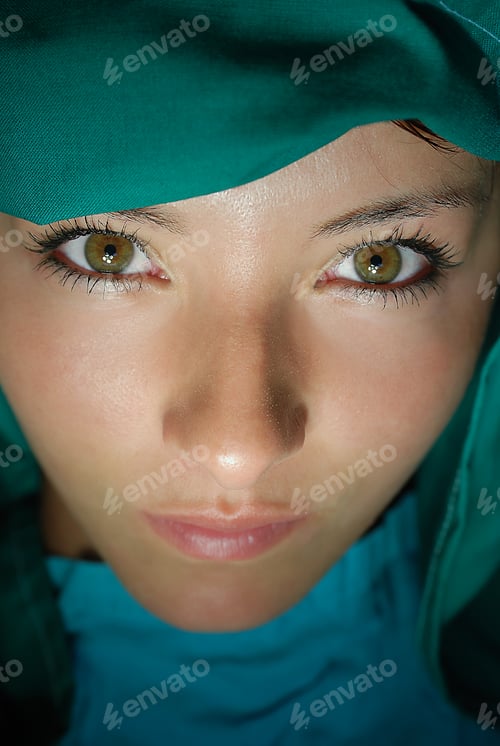 Preview: plastic surgery tretment concept with young woman