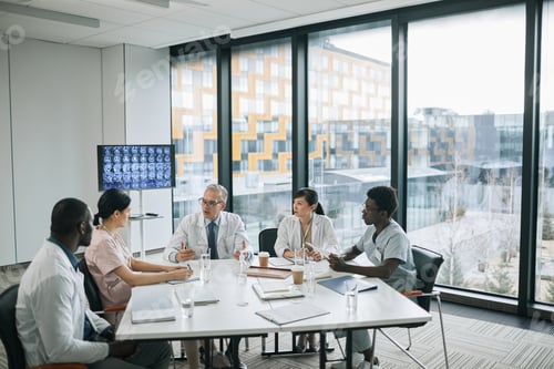 Preview: Diverse Group of Doctors at Conference Table