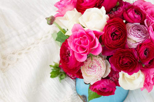 Preview: bunch of pink ranunculus flowers