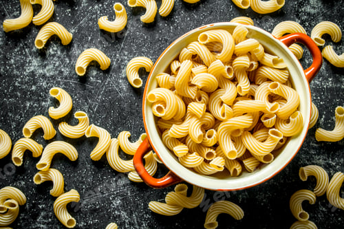 Preview: Pasta background. Dry the pasta in the pan.