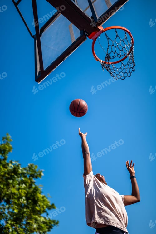 Preview: Practicing basketball outside