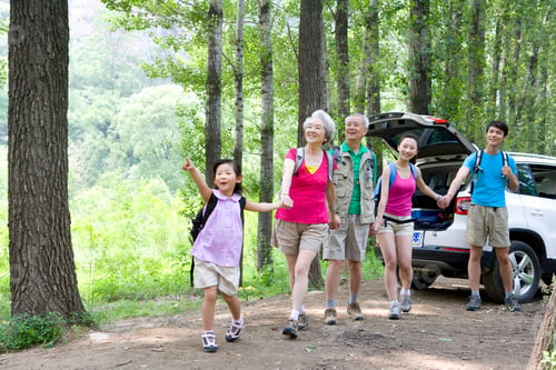 Preview: Family on a trip out in the country
