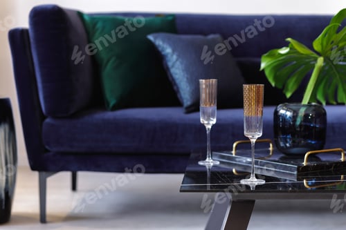 Preview: Stylish composition at living room interior