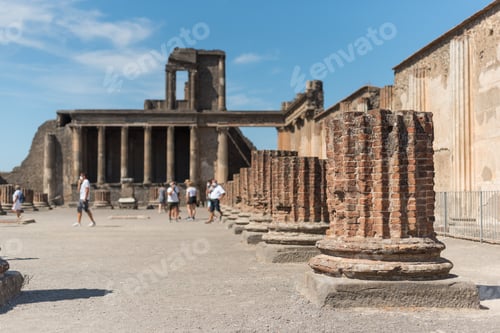Preview: View of Pompeii, in Italy.