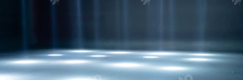 Preview: blurred rays of light on disco floor. white blue neon searchlight lights. laser lines and lighting e