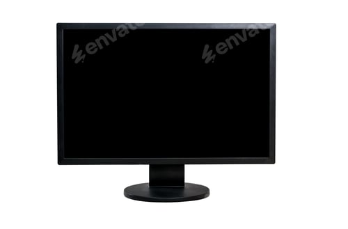 Preview: Computer monitor on a white background