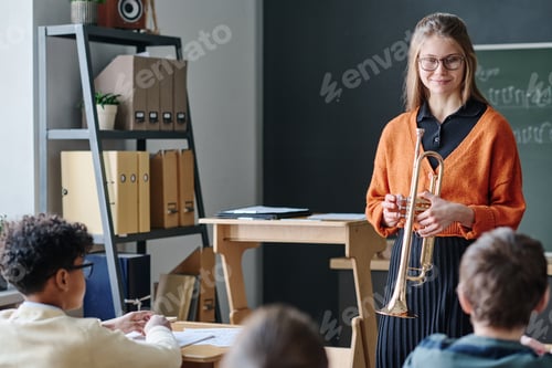 Preview: Modern Music Teacher Working With Kids