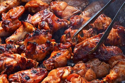 Preview: Chicken buffalo wings cooked on smoke grill