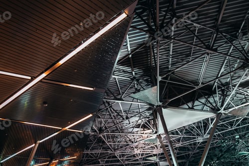 Preview: A metal roof, indoor wide-angle view