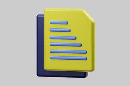 Preview: Abstract document stack yellow blue