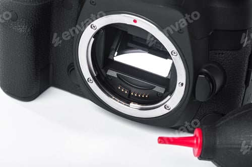 Preview: Closeup view of digital camera