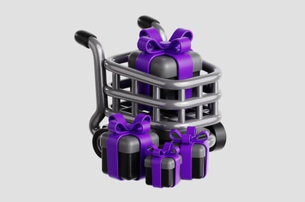 Preview: Shopping Trolley 3D Icon