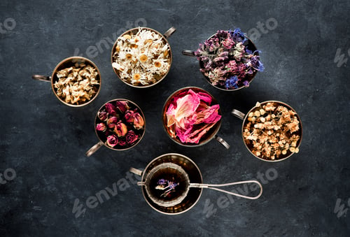 Preview: Healing Herbs in Cups and Herbal tea