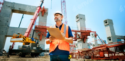 Preview: Construction Worker Planning Constractor Developer Concept