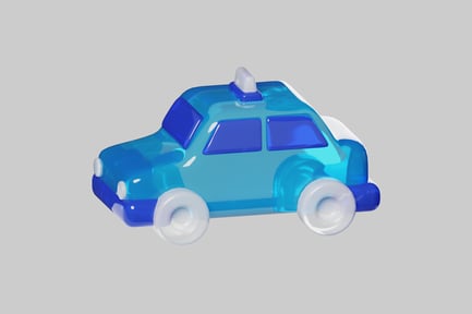 Preview: Cartoon police car adventure vehicle