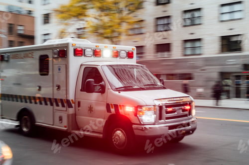 Preview: High-speed ambulance on a New York City street