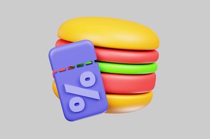 Preview: Burger discount coupon, promotion sale