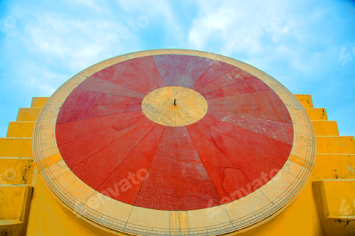 Preview: Sun dial at an observatory or Jantar Mantar, Jaipur, Rajasthan, India UNESCO World Heritage Site