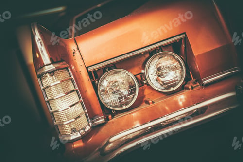 Preview: Classic Car Headlamp Closeup