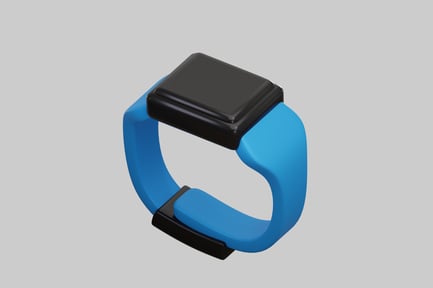 Preview: Smartwatch with blue band