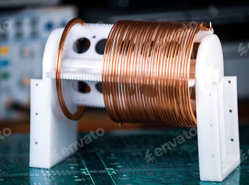 Preview: Close-up large and small coils
