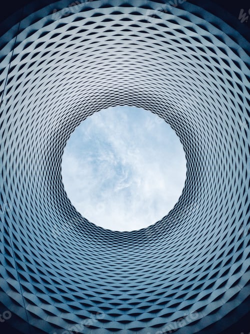 Preview: Low angle shot of the Basel Exhibition Center