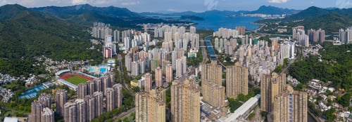 Preview: Top view of Hong Kong residential district