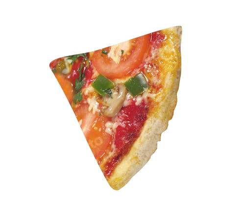 Preview: Pizza isolated on white background