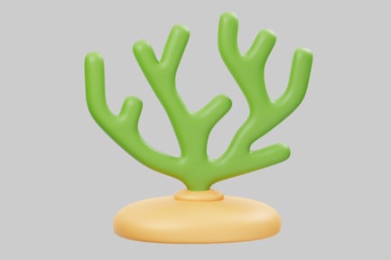 Preview: Green Plant on Yellow Base