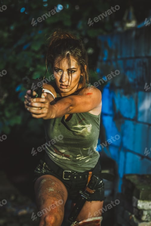 Preview: Woman Shooting With Gun