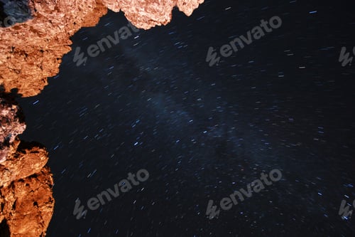 Preview: night sky and rocks