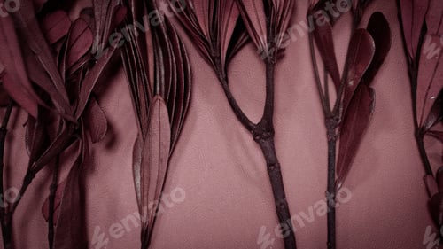 Preview: Red Dry Leaf Texture On Mulberry Paper For Christmas And Romantic Concept Background
