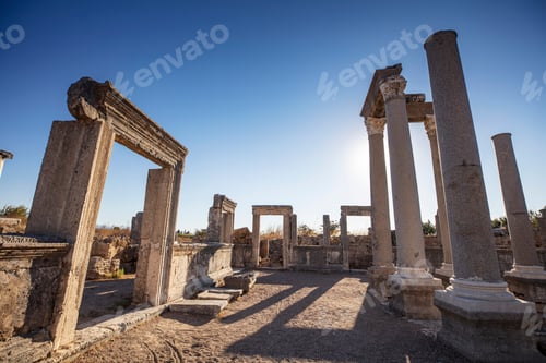 Preview: Nymphaeum of Perge. Ruins of ancient Pamphylian city located in Antalya Province, Turkey.