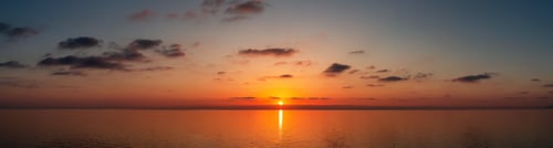 Preview: Dramatic Colorful Sunset Sky over Mediterranean Sea. Cloudscape Nature Background.